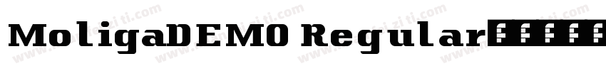 MoligaDEMO Regular字体转换